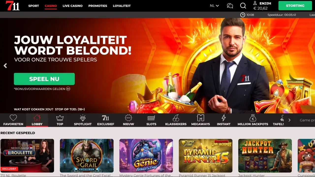 Overzicht van 711 Casino